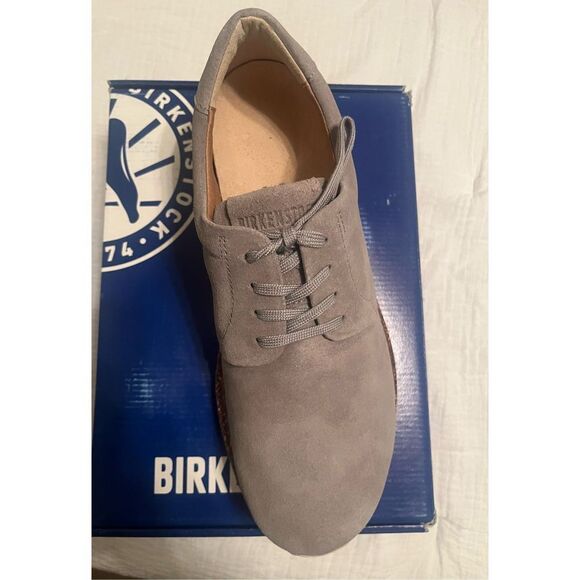 Birkenstock Wrigley Sneakers Gray Suede NEW NIB - Picture 2 of 8